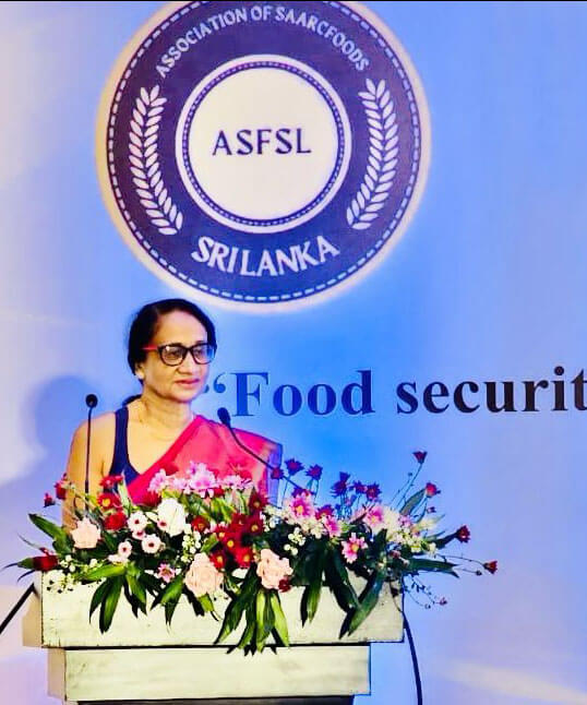 Dr. Renuka Jayatissa – President of SAARC Foods Association Sri Lanka, leading nutrition and health advocacy